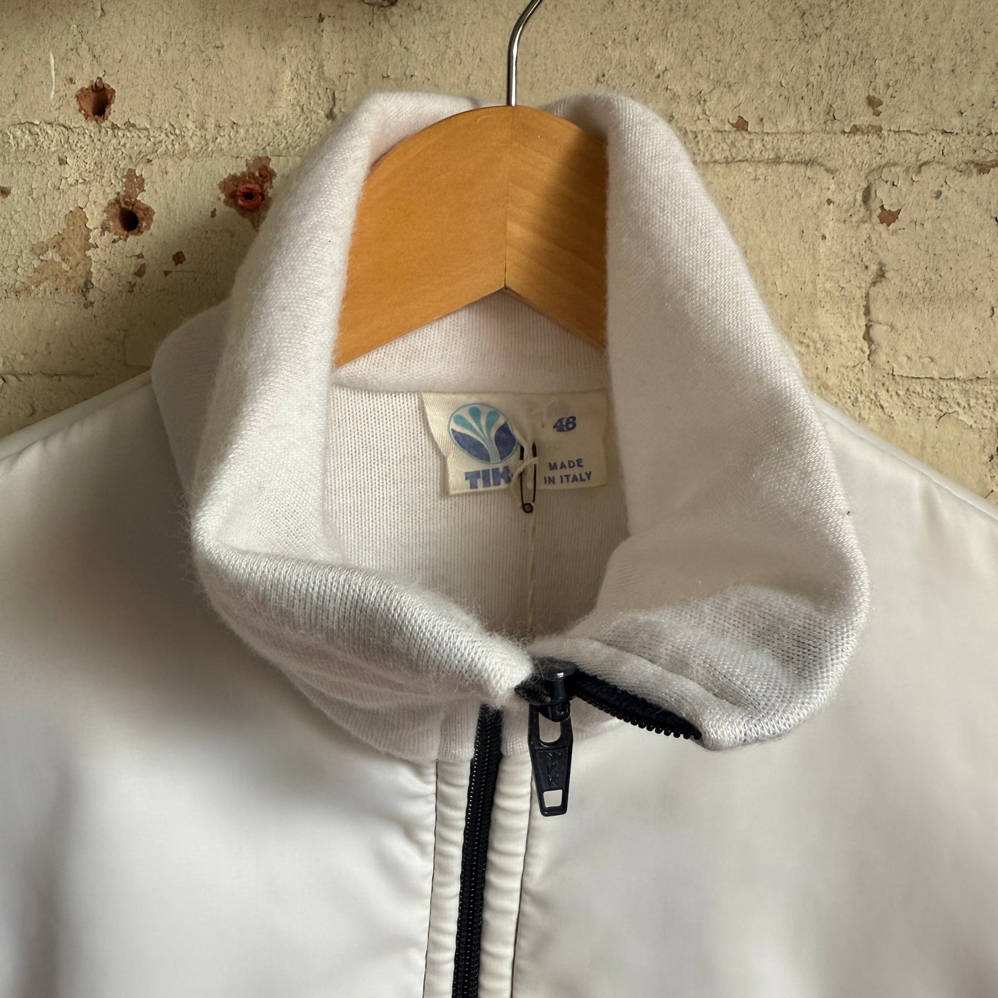 1980s White Red and Navy Track Top