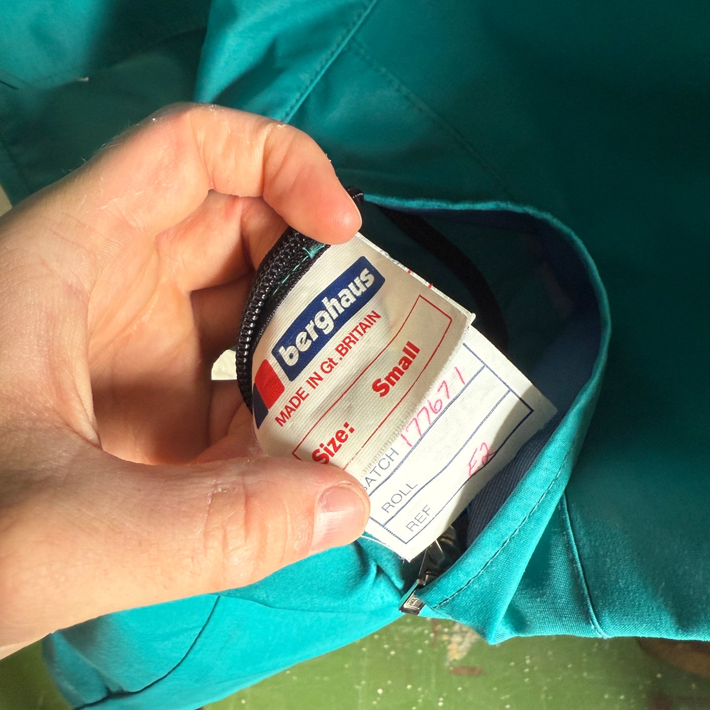 1980s Turquoise Berghaus Jacket Coat