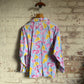 1980s Pink Graphic Cotton Button Shirt