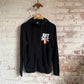 2000s Black Nike Graphic Zip Up Hoodie