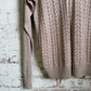 1970s Beige Knitted Gabicci Zip Shirt