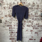 1950s CC41 Print Belted Dress