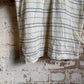 1980s Beige Striped Polo Shirt Top