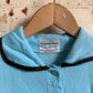 1970s Baby Blue British Polo Shirt Top