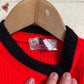 1970s Red Knitted Long Sleeve Top