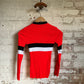 1970s Red Knitted Long Sleeve Top