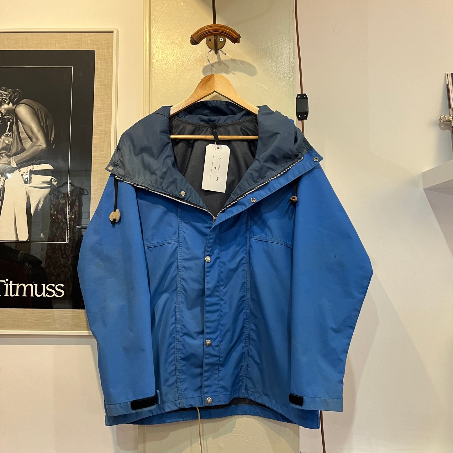 1980s Blue North Face Gore Tex Jacket