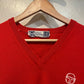 1980s Red Sergio Tacchini Tank Top Jumper