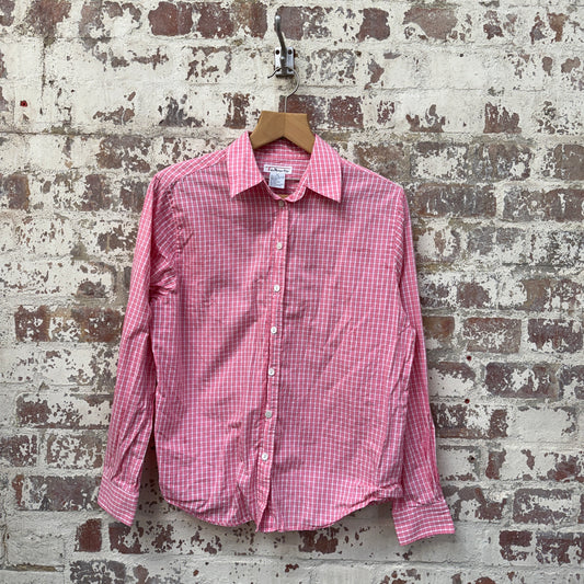 1990s Red Checkered Button Up Shirt