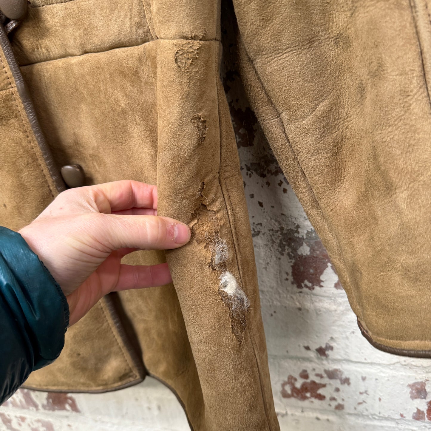 1970s Suede Shearling Leather Jacket