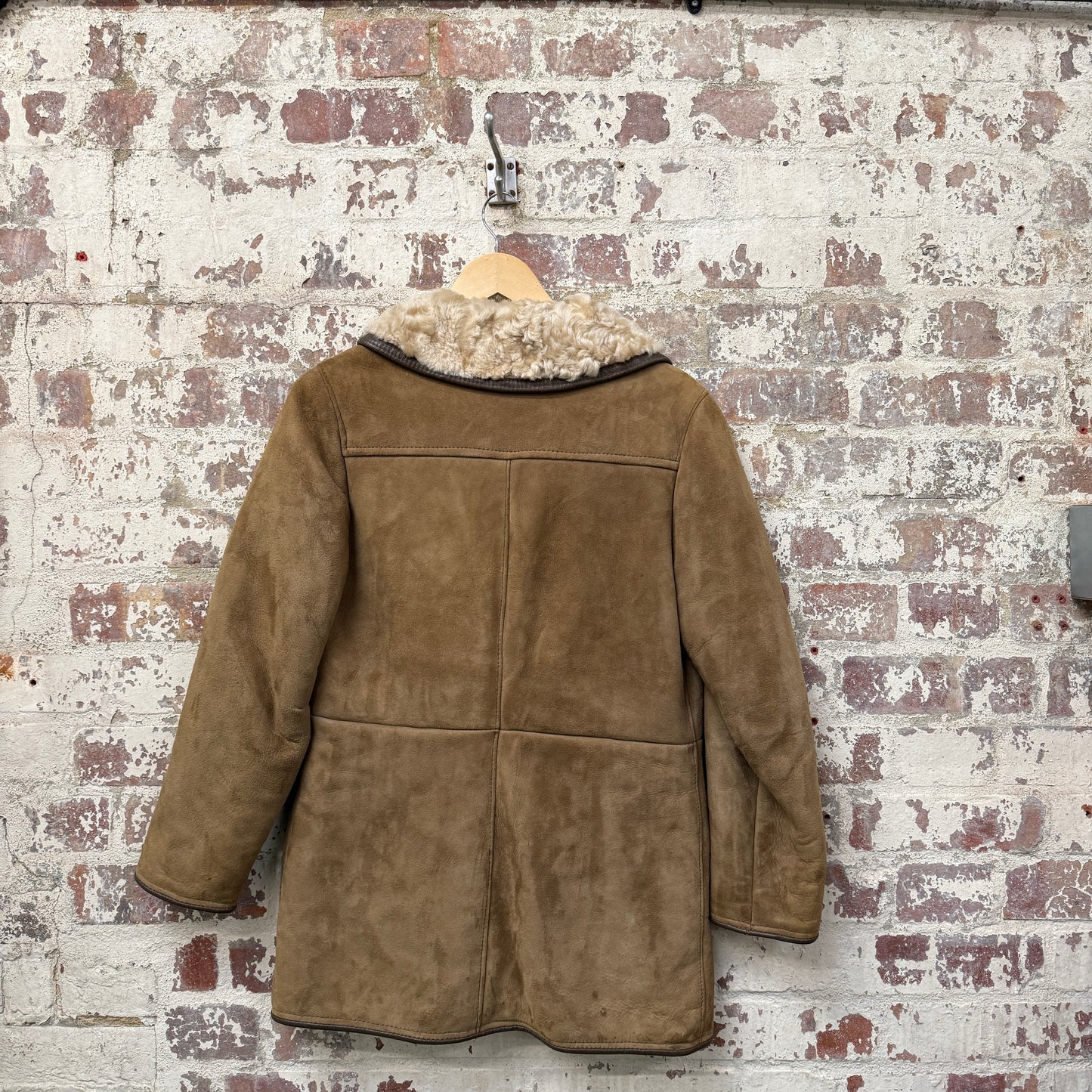 1970s Suede Shearling Leather Jacket