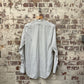 1940s British Striped Collarless Formal Shirt