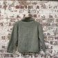 1950s Green Wool Knitted Roll Neck Jumper