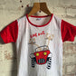 1970s White 'Look Out' Graphic T-Shirt