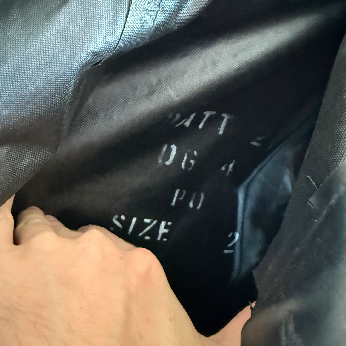 1950s Black PVC British Military Trousers