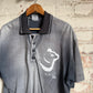 1980s Black Faded Australian Polo Shirt Top