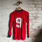 1970s Red Striped Football Template  Long Sleeve Top