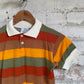 1980s Pastel Colour Polo Shirt Top
