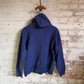 1970s Navy British Racing Raglan Hoodie Sweatshirt