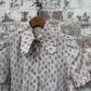 1970s Loop Collar Printed Button Shirt
