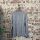 1970s Grey Knitted Button Up Shirt