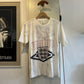 1980s White England Football Umbro Signed T-Shirt