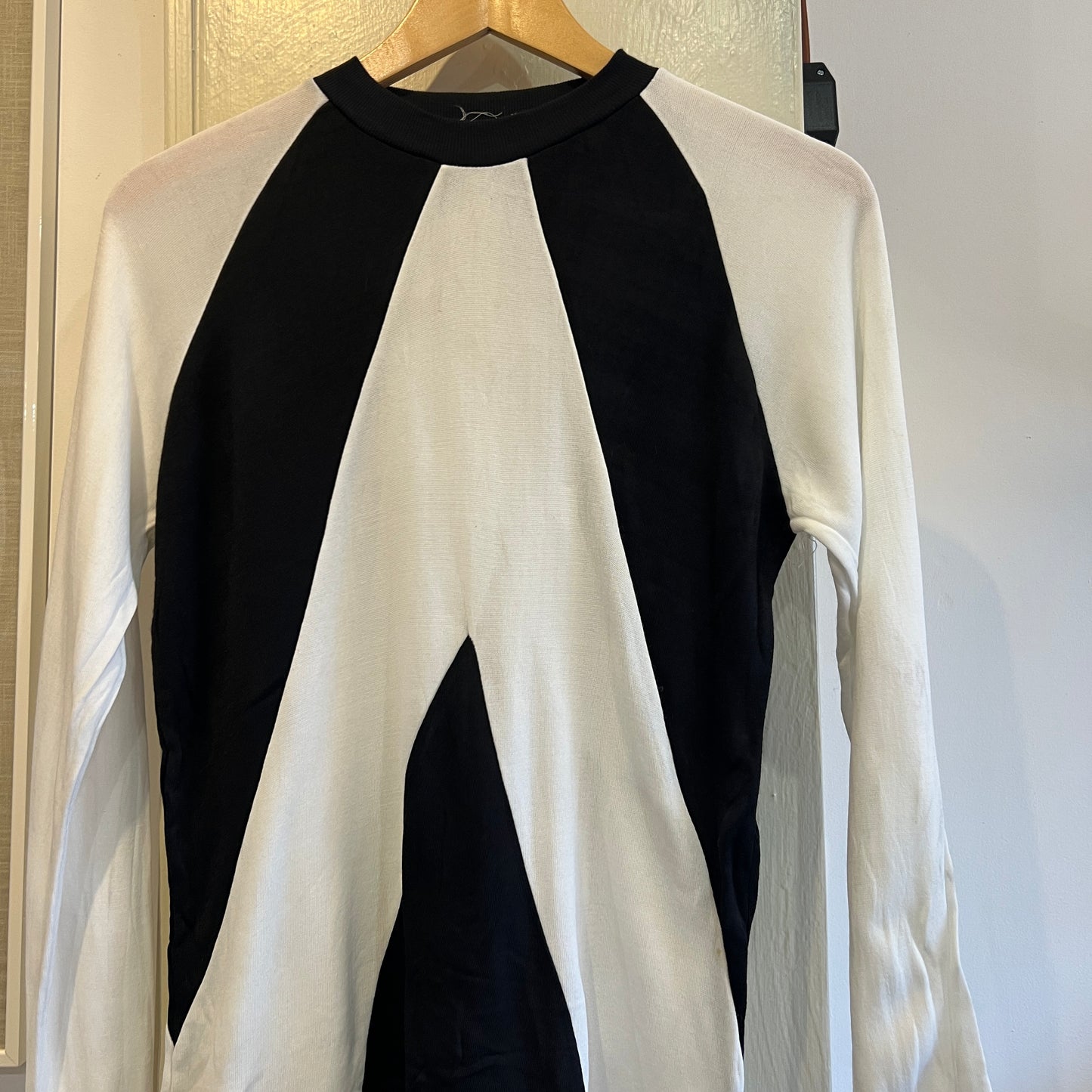 1970s Unusual Jockey Style Long Sleeve Top