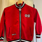2000s Red Chunky Zip Track Top