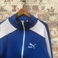 1980s Blue Puma Zip Up Track Top