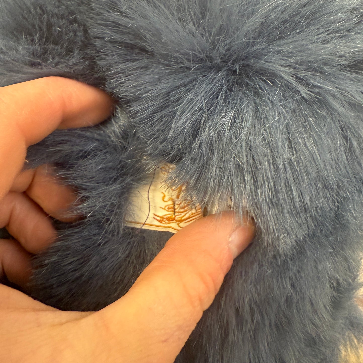 1980s Blue Fur Reversible Hat