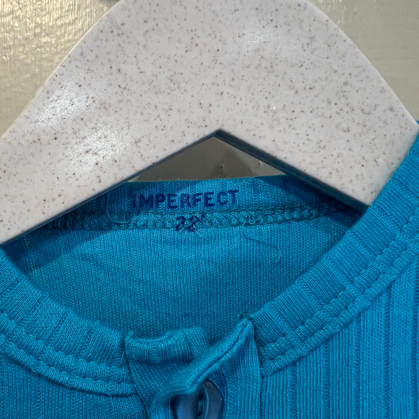 Kids Blue Button Polo Shirt