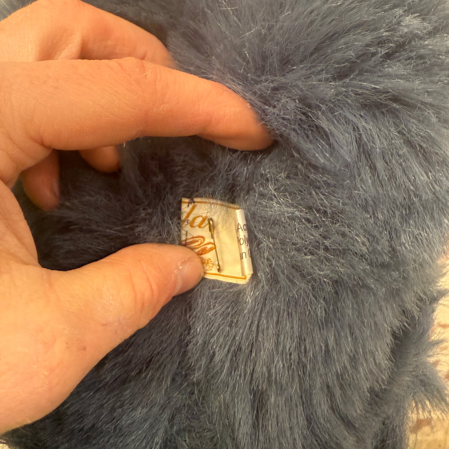 1980s Blue Fur Reversible Hat