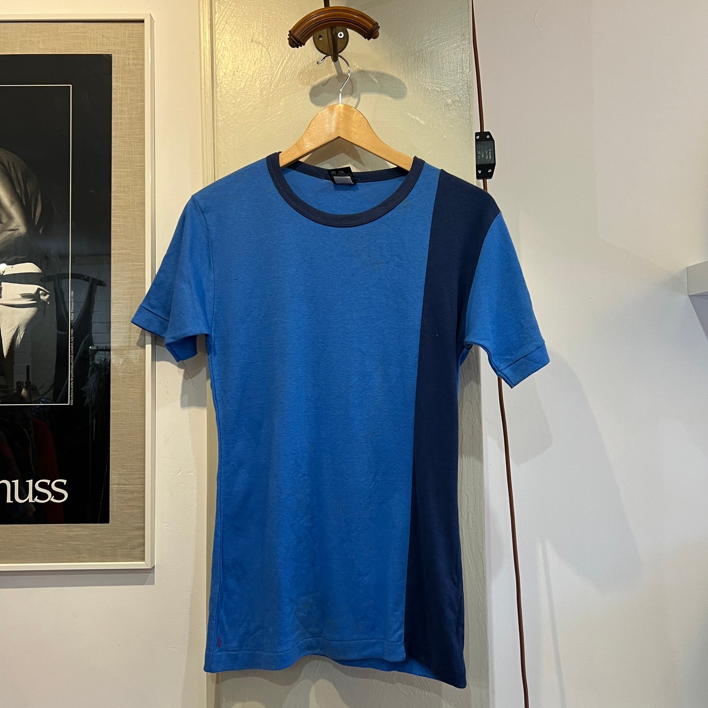 1970s Blue Print T-Shirt