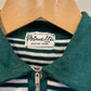 1970s British Green Striped Zip Polo Shirt