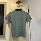 1970s British Green Striped Zip Polo Shirt