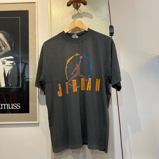 1980s Black Nike Jordan Distressed T-Shirt