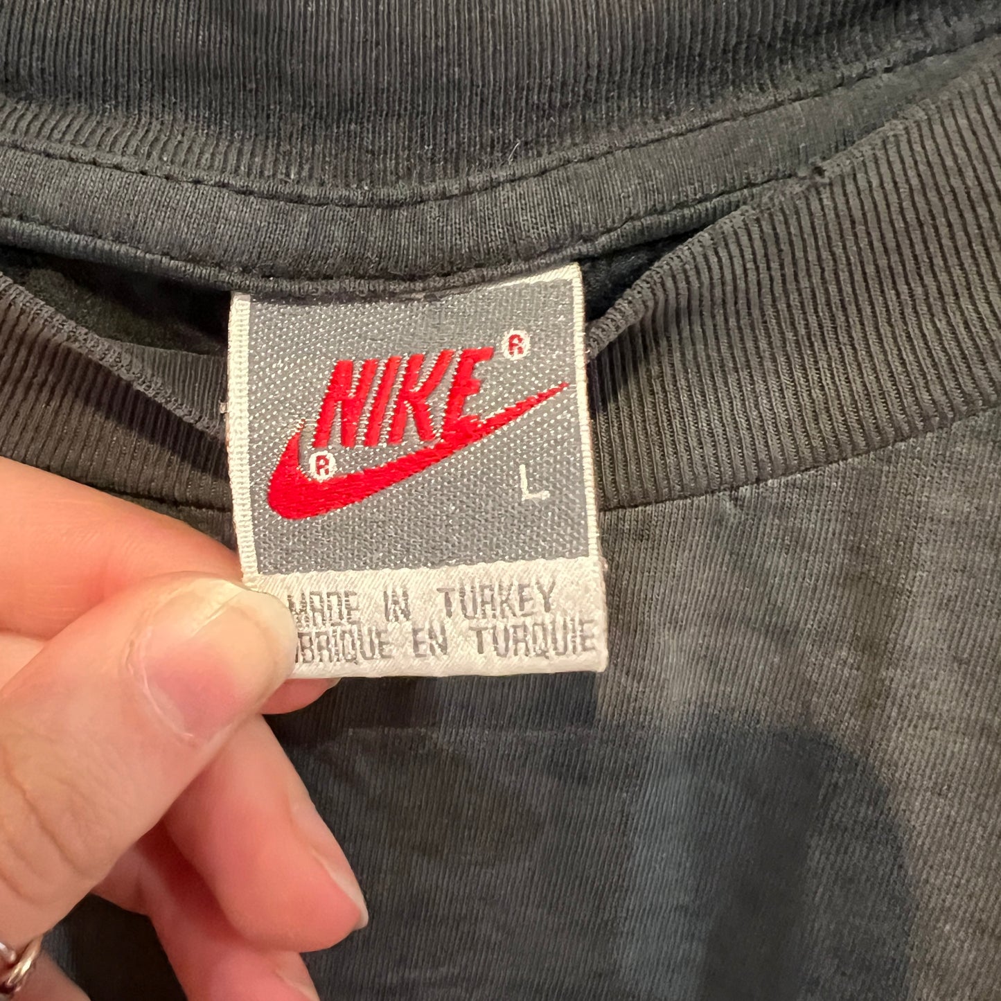 1980s Black Nike Jordan Distressed T-Shirt