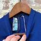 1970s Navy Knitted Zip Shirt