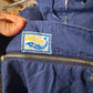 1970s Navy Cotton Smock Parka Pullover Jacket