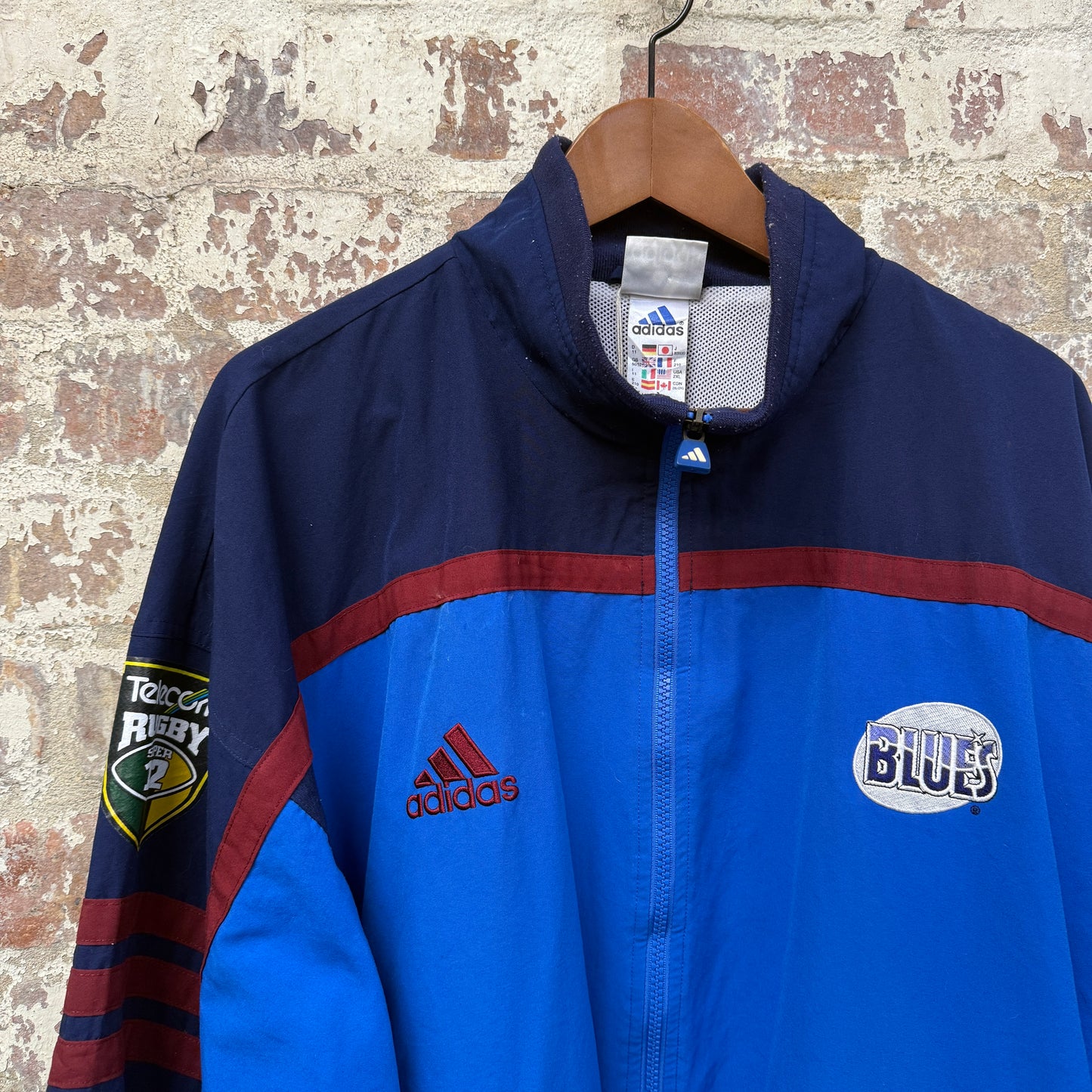 1990s Blue Adidas Ford Track Top Jacket