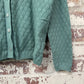 1960s British Shell Print Knitted Cardigan Jumper