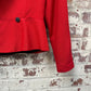 1980s Red Linen Dorothy Perkins Blazer Jacket