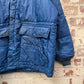 1960s Blue Puffer Down Jacket Coat