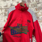1980s Red Graphic Zip Sweatshirt