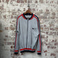 1980s Grey Italian Zip Up Track top