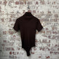 1970s Brown Knitted Body Suit