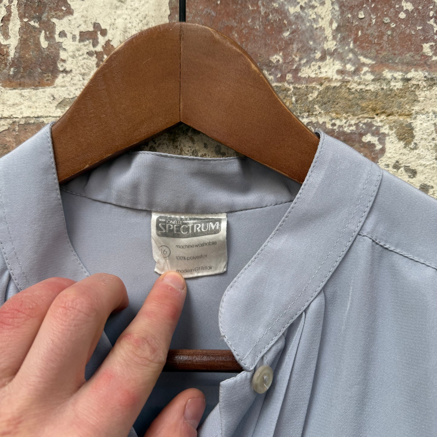 1980s Grey 'Spectrum' Button Up Shirt