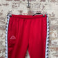 Red Kappa Tape Logo Trousers