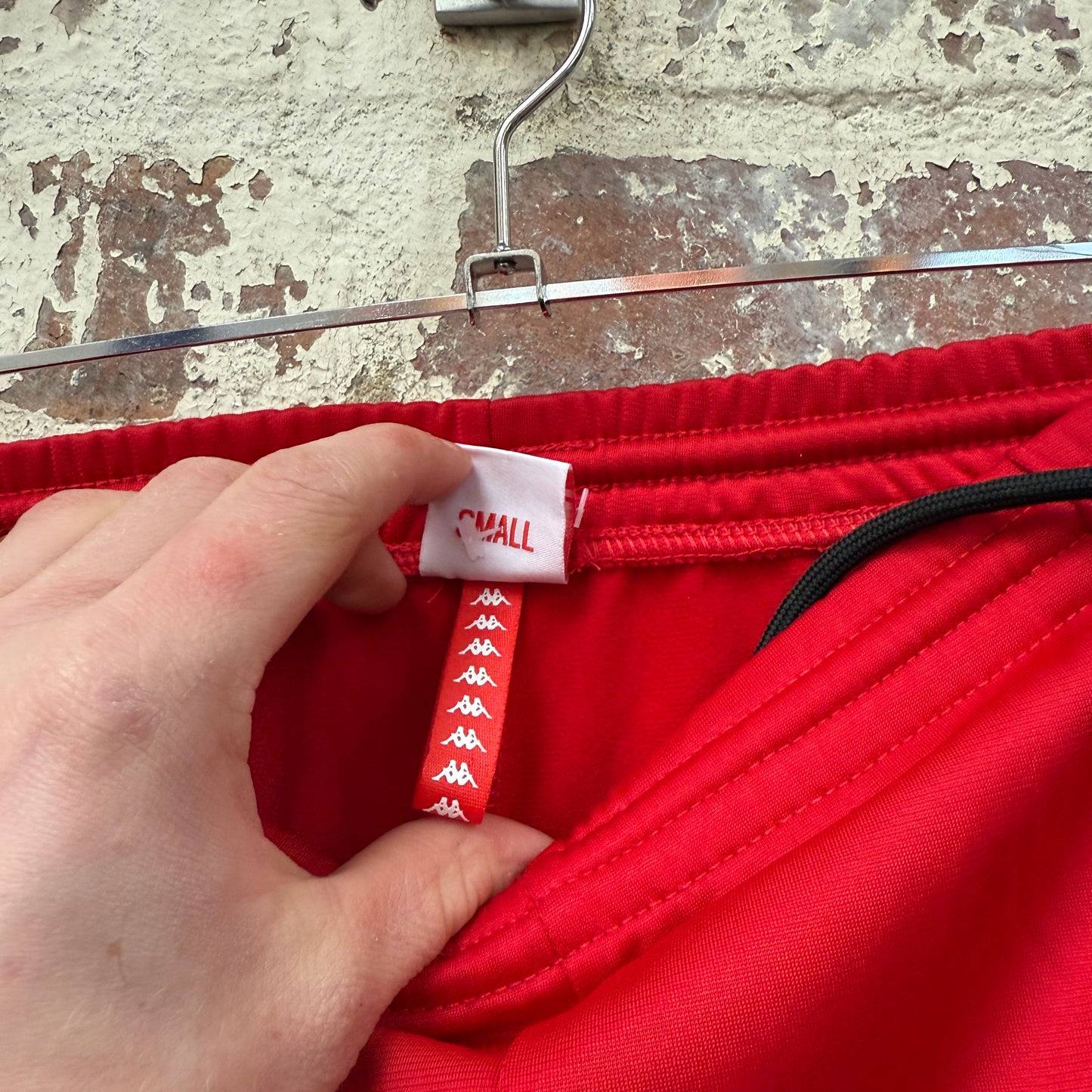 Red Kappa Tape Logo Trousers