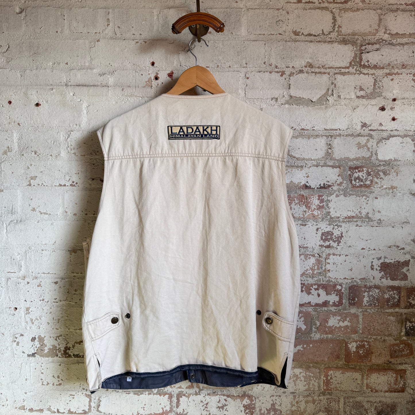 1990s Beige Tactical Himalayan Land Gilet Vest Jacket